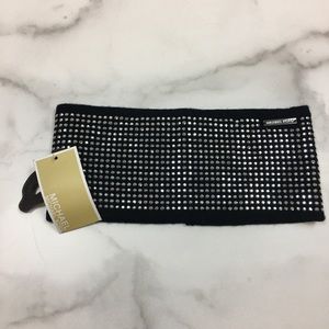 NWT Michael Kors Black Knit Studded Headband